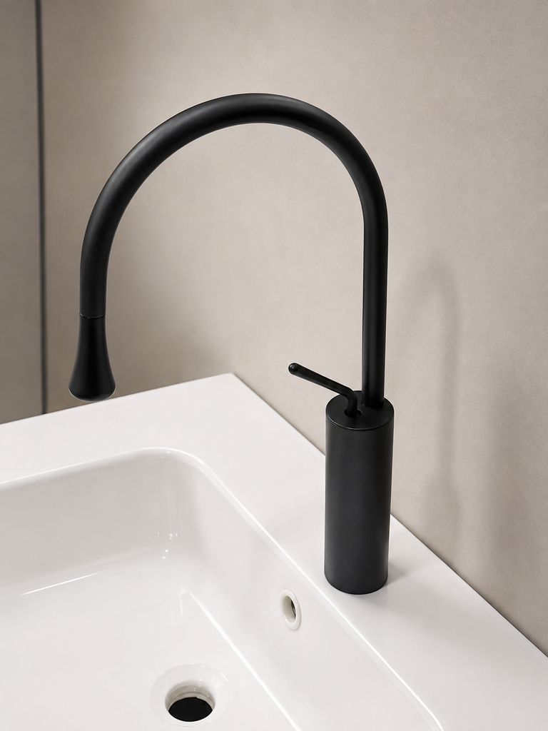 Chance Single Liver Basin Mixer 12” BLACK 2009
