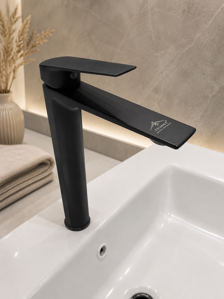 Chance Single Liver Basin Mixer BLACK 12”