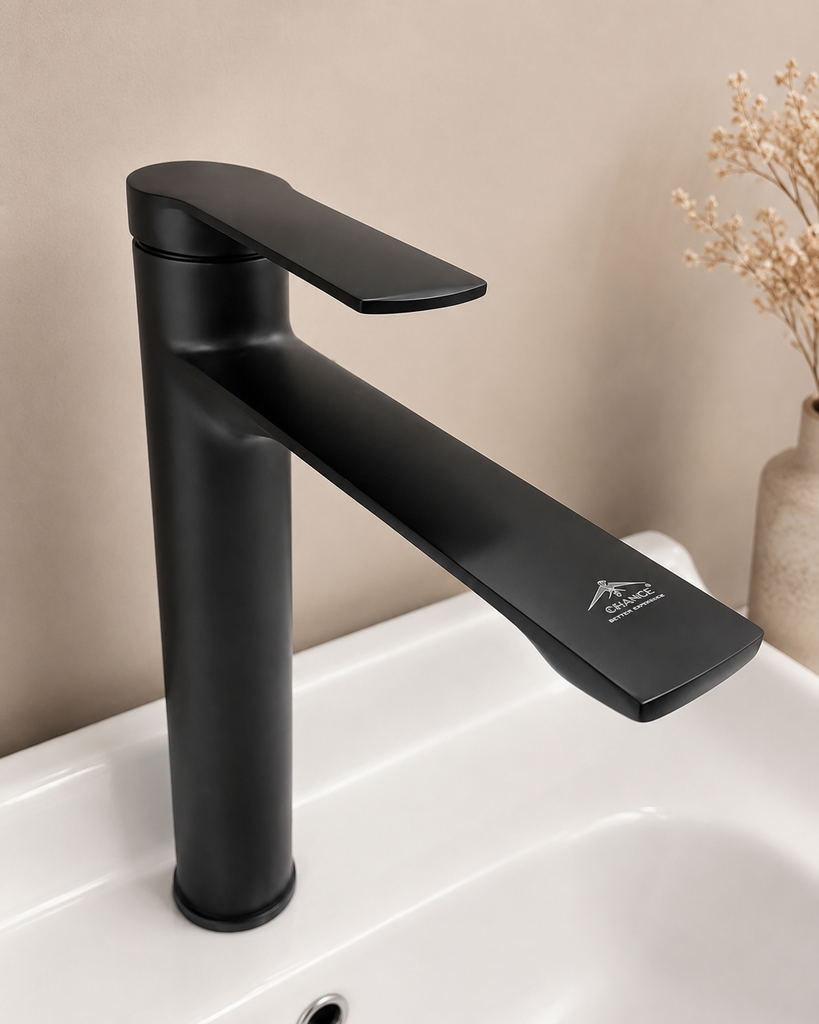 Chance Single Liver Basin Mixer BLACK 12”