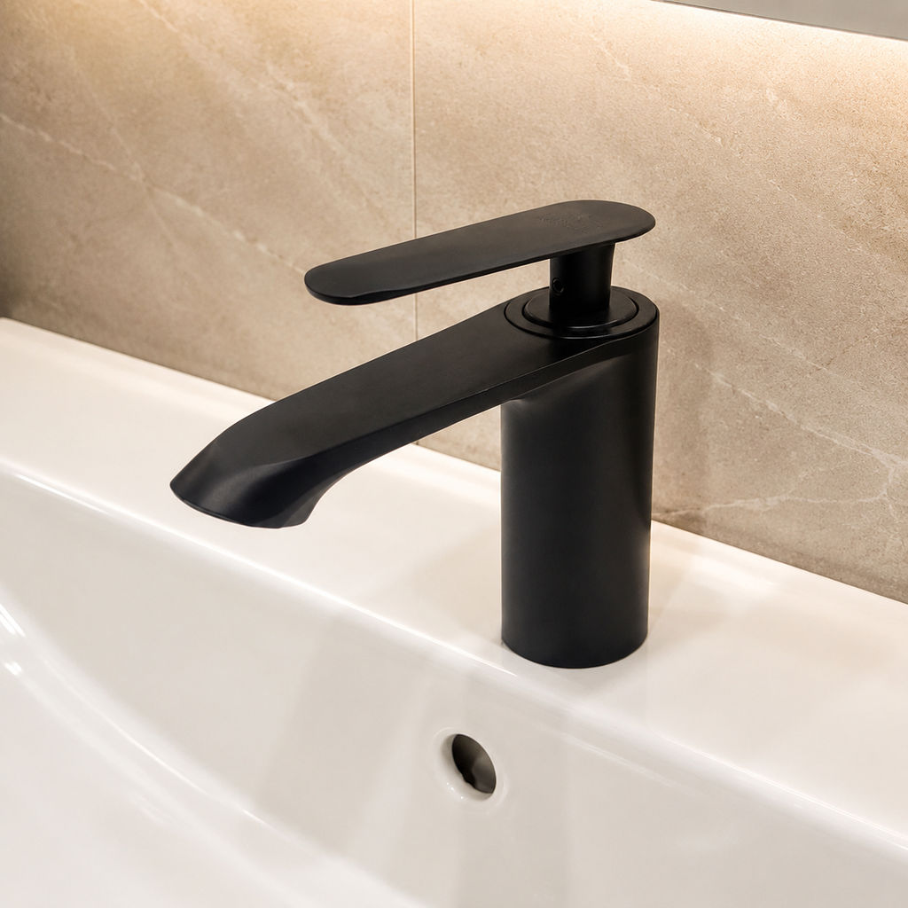 Chance Single Liver Basin Mixer BLACK 6”