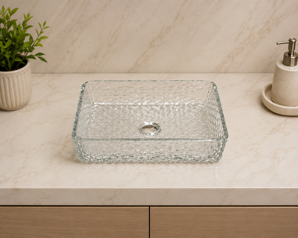 Imported Crystal Glass Table