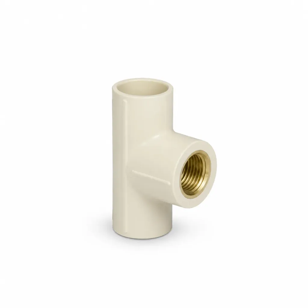 FEMALE THREADED TEE Brass CPVC (3/4)"*(1/2)" Supreme